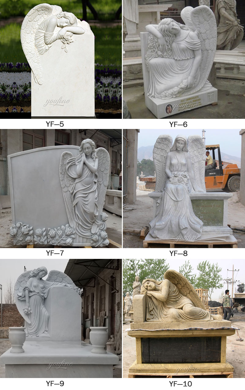 cheap angel tombstones for sale